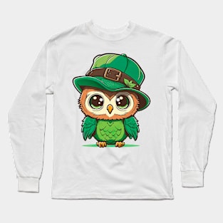 Saint Patrick's day owl Long Sleeve T-Shirt